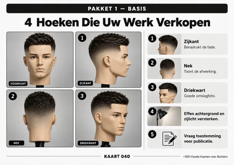 Visuele kaart 040, 4 Hoeken Die Uw Werk Verkopen
