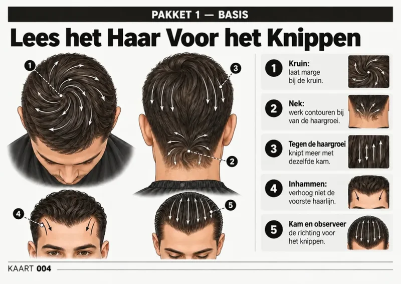 Visuele kaart 004, Lees Het Haar Voor Het Knippen