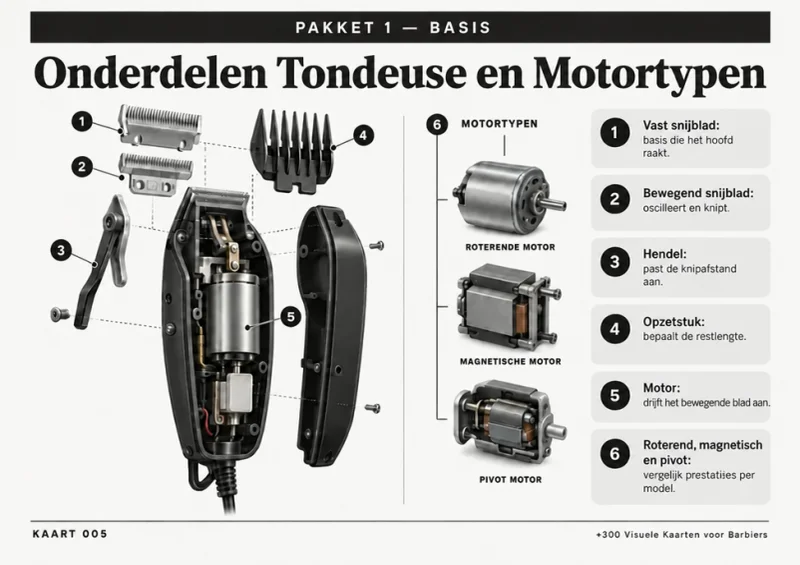 Visuele kaart 005, Tondeuse Onderdelen en Motortypes